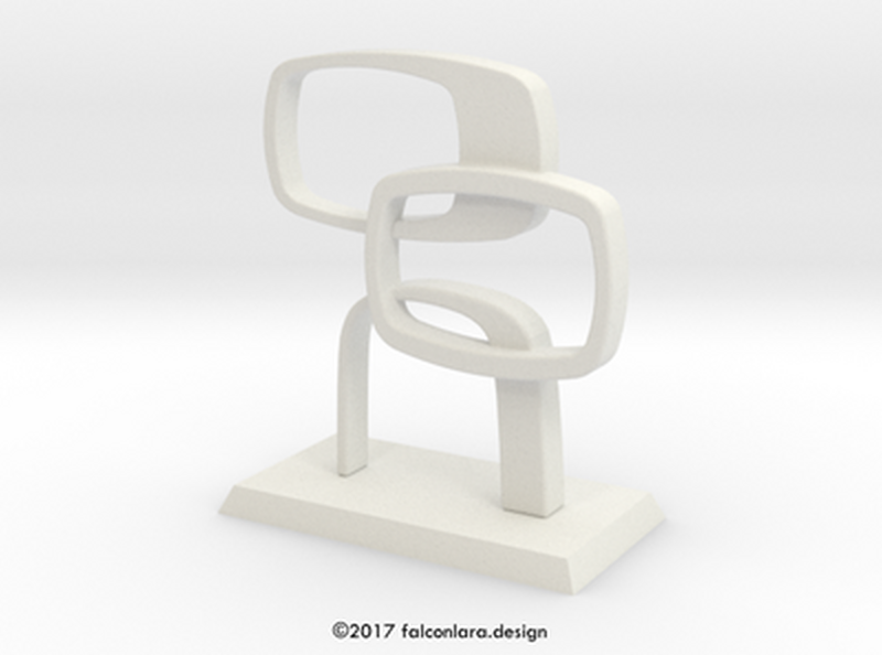 Sculpture in white.
